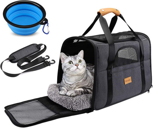  Foldable Airline-Approved Pet Carrier with Travel Set